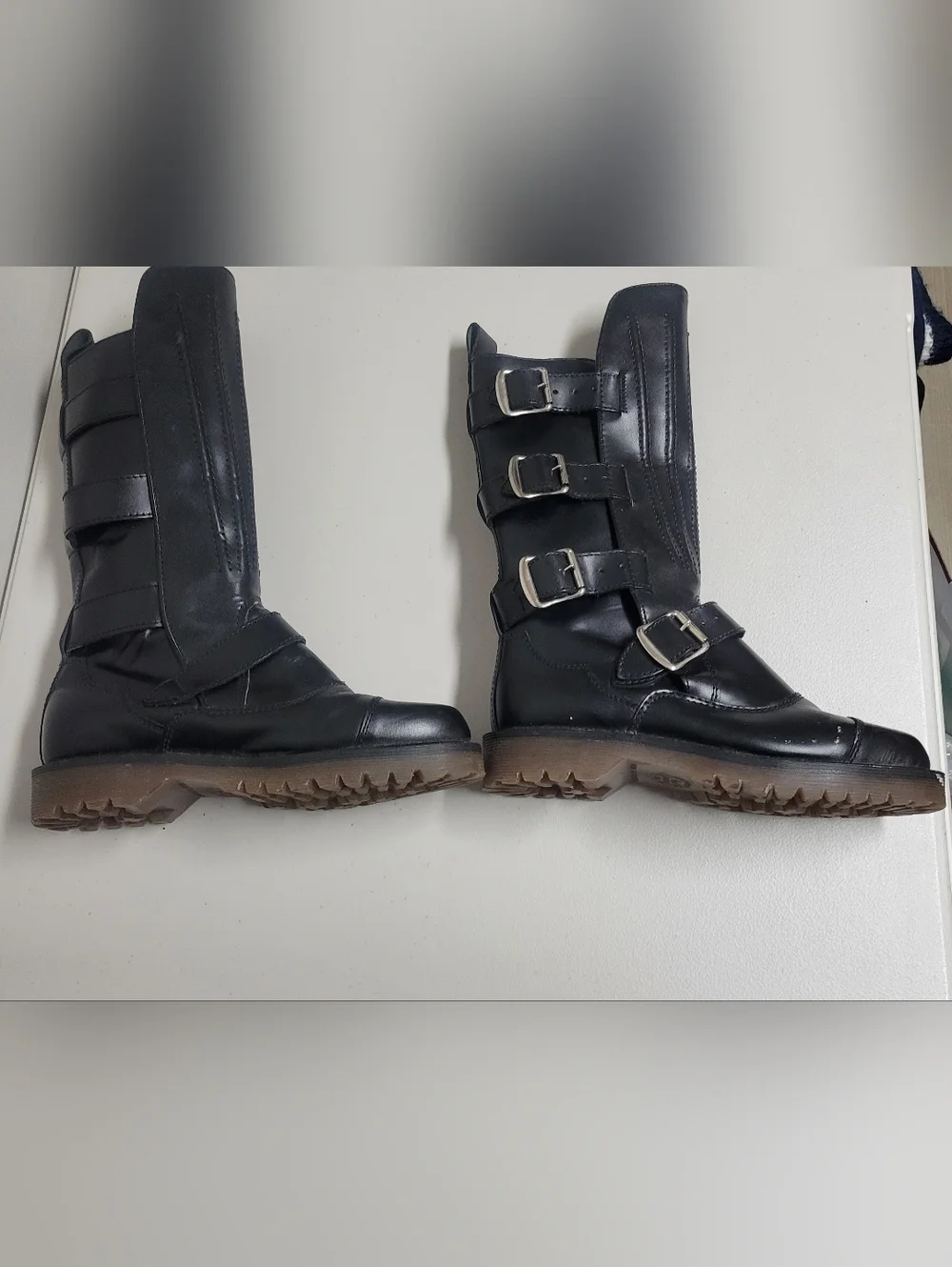 Vintage Dr.Martens Mad Max Mie Made In England Black Tall  Us Size 6 Uk Size 4.